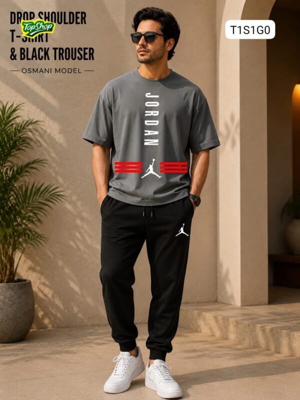 Jordan Drop Shoulder T-Shirt & Trouser Set