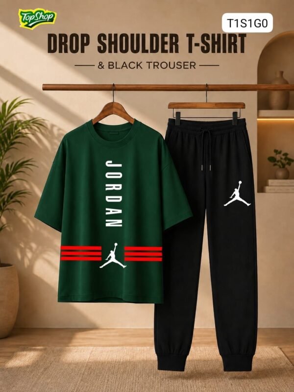 Jordan Drop Shoulder T-Shirt & Trouser Set