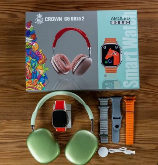 C6 Ultra 2 Smart watch with Headphone