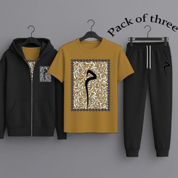 M Black & Orange 2-Piece Set