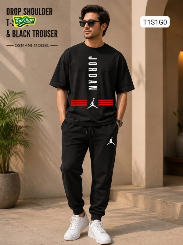 Jordan Drop Shoulder T-Shirt & Trouser Set