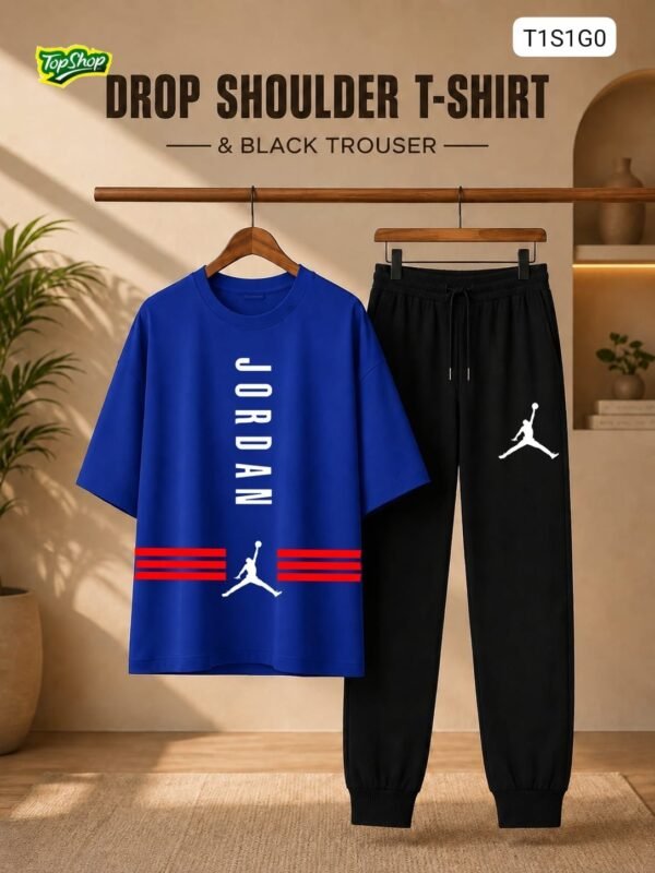 Jordan Drop Shoulder T-Shirt & Trouser Set