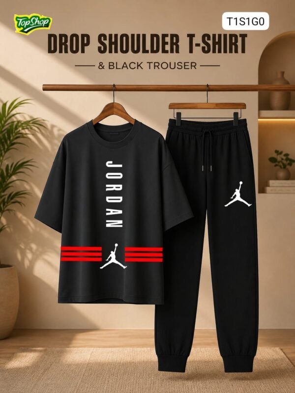 Jordan Drop Shoulder T-Shirt & Trouser Set