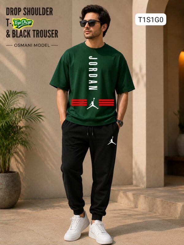 Jordan Drop Shoulder T-Shirt & Trouser Set